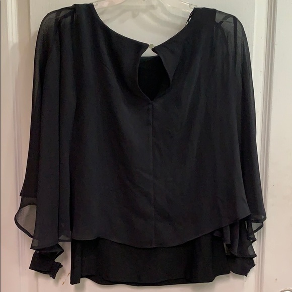 Black Batwing Blouse - Picture 2 of 3